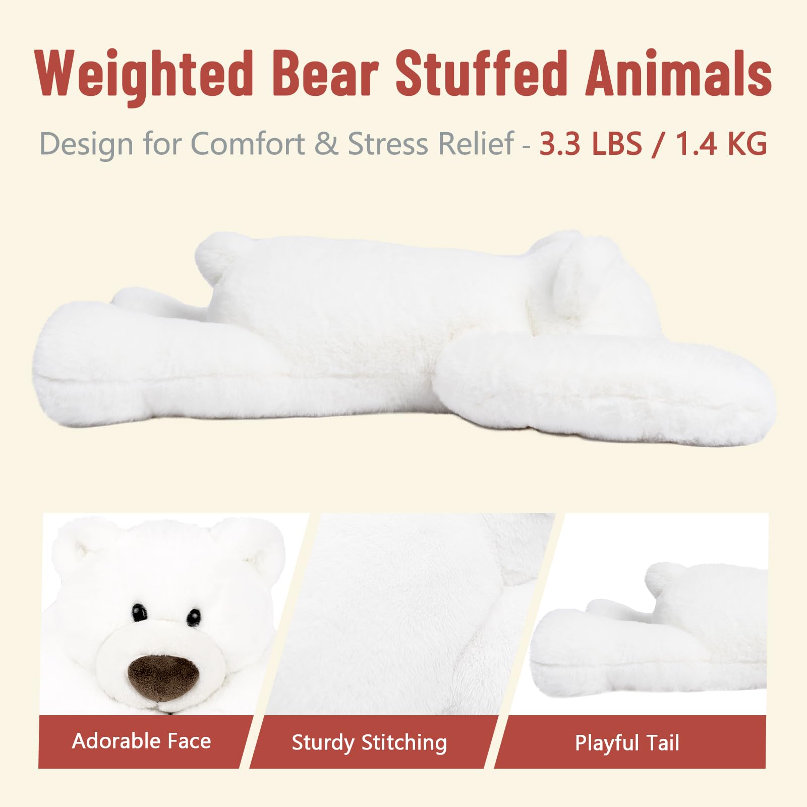 Niuniu Daddy cuddle-worthy bear safe for all ages with soothing feel