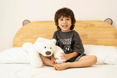 Niuniu Daddy fluffy fur polar bear inviting gentle touch and comforting hugs