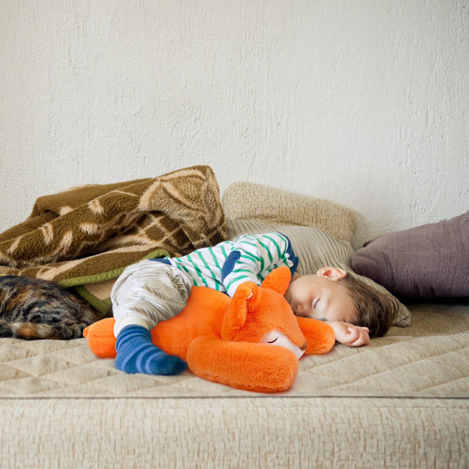 Niuniu Daddy fox lap pillow suitable for kids and adults during breaks