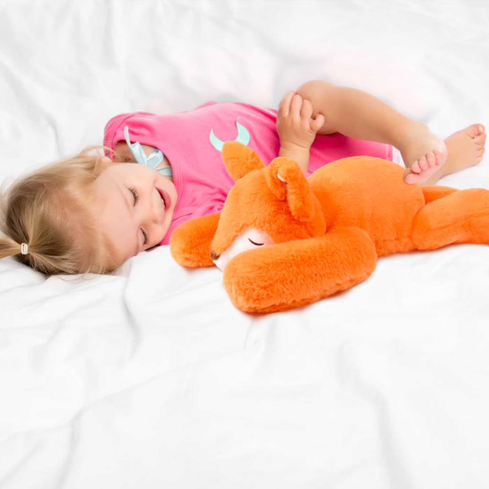 Niuniu Daddy fox soft fur bedtime companion for night routines
