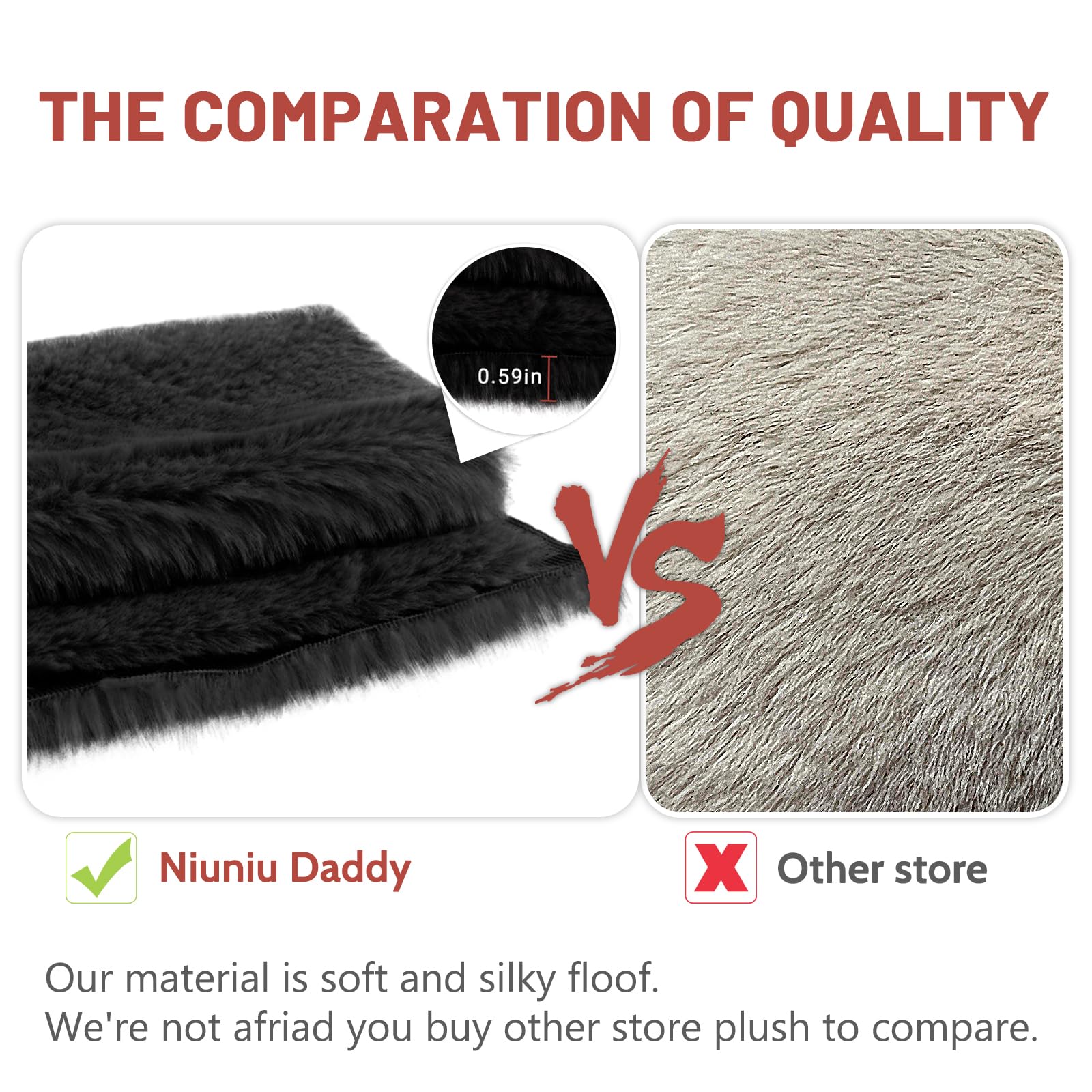 Niuniu Daddy Panda Weighted Plush safety materials and non-toxic design.