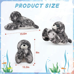 Niuniu Daddy seal plush room decor shot adding cozy vibes to a space