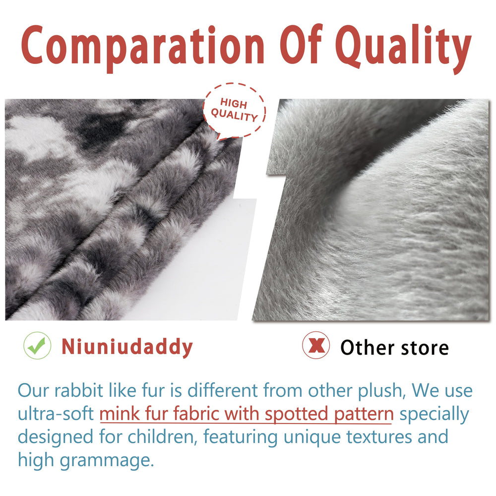Niuniu Daddy seal plush safety materials note highlighting non-toxic build