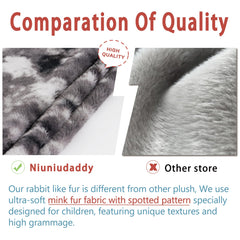 Niuniu Daddy seal plush safety materials note highlighting non-toxic build