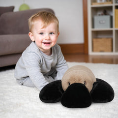 Niuniu Daddy plush platypus offers ultra-soft fur for hugs.