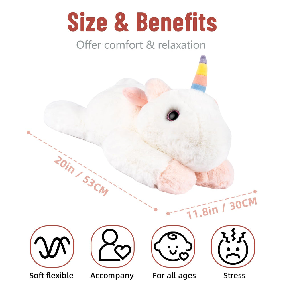 Niuniu Daddy unicorn stuffed animal ideal for home, school, car