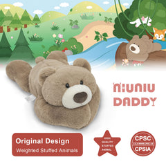 Niuniu Daddy weighted bear used as home decor for kids