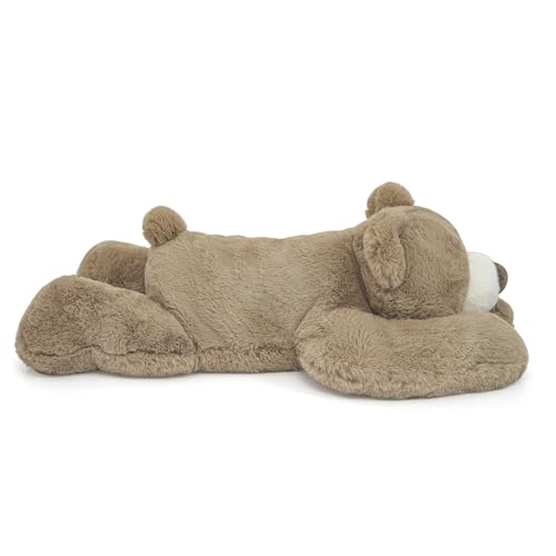 Niuniu Daddy weighted bear in bed for comforting snuggles