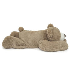 Niuniu Daddy weighted bear in bed for comforting snuggles