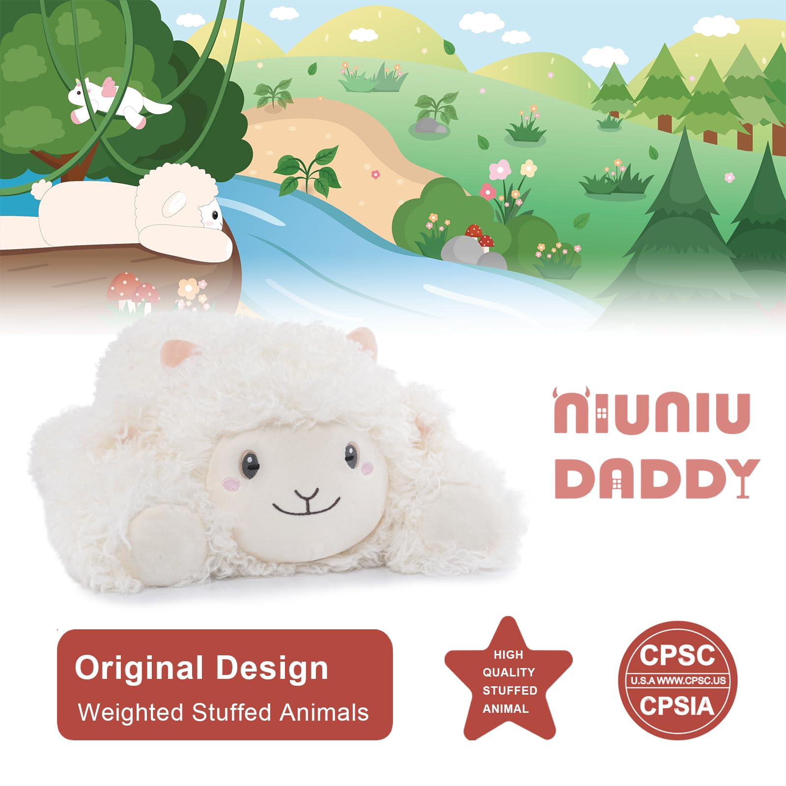 Niuniu Daddy weighted sheep plush gift ready presentation hints a thoughtful birthday surprise
