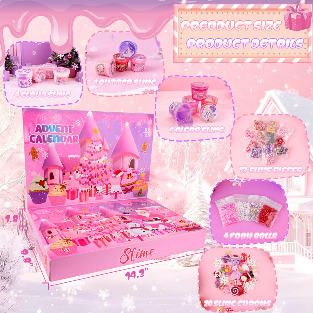 NiuSphere Slime Advent Calendar 2025 includes slimes and pieces for creative play