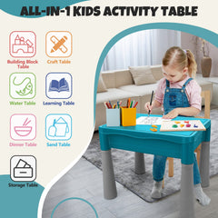 NIWOTA 105-piece colorful blocks for versatile building play.