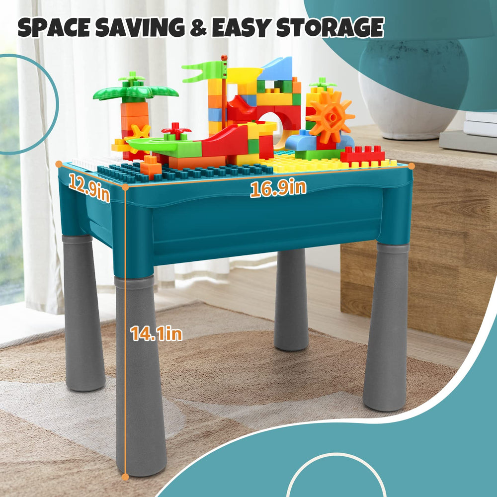 NIWOTA table with non-slip legs stays steady during active play.