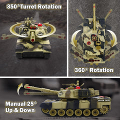 NIWOTA RC tank emits authentic cannon and engine sounds
