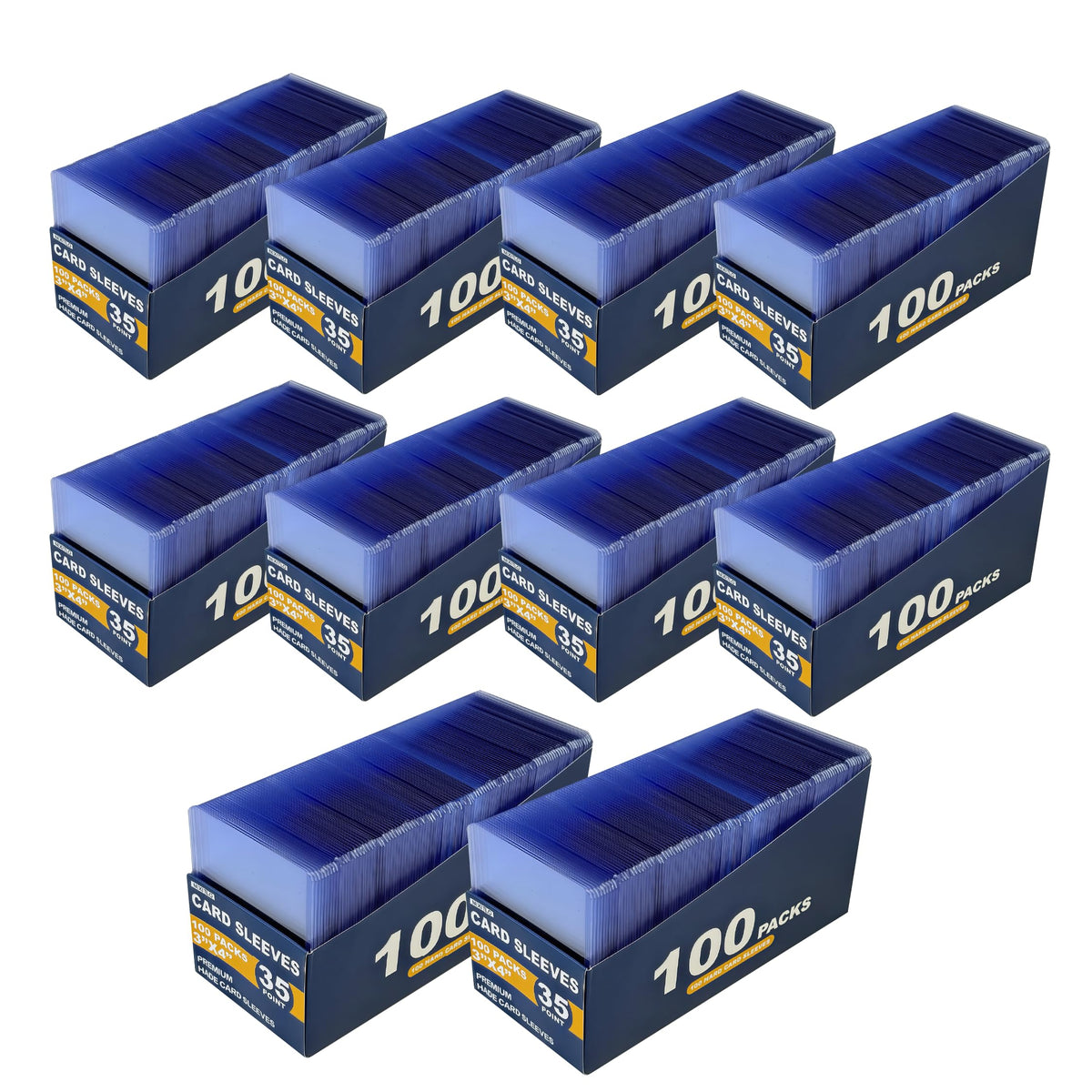 NIXITLO bulk 1000 hard card sleeves protecting collectibles from bends and dust