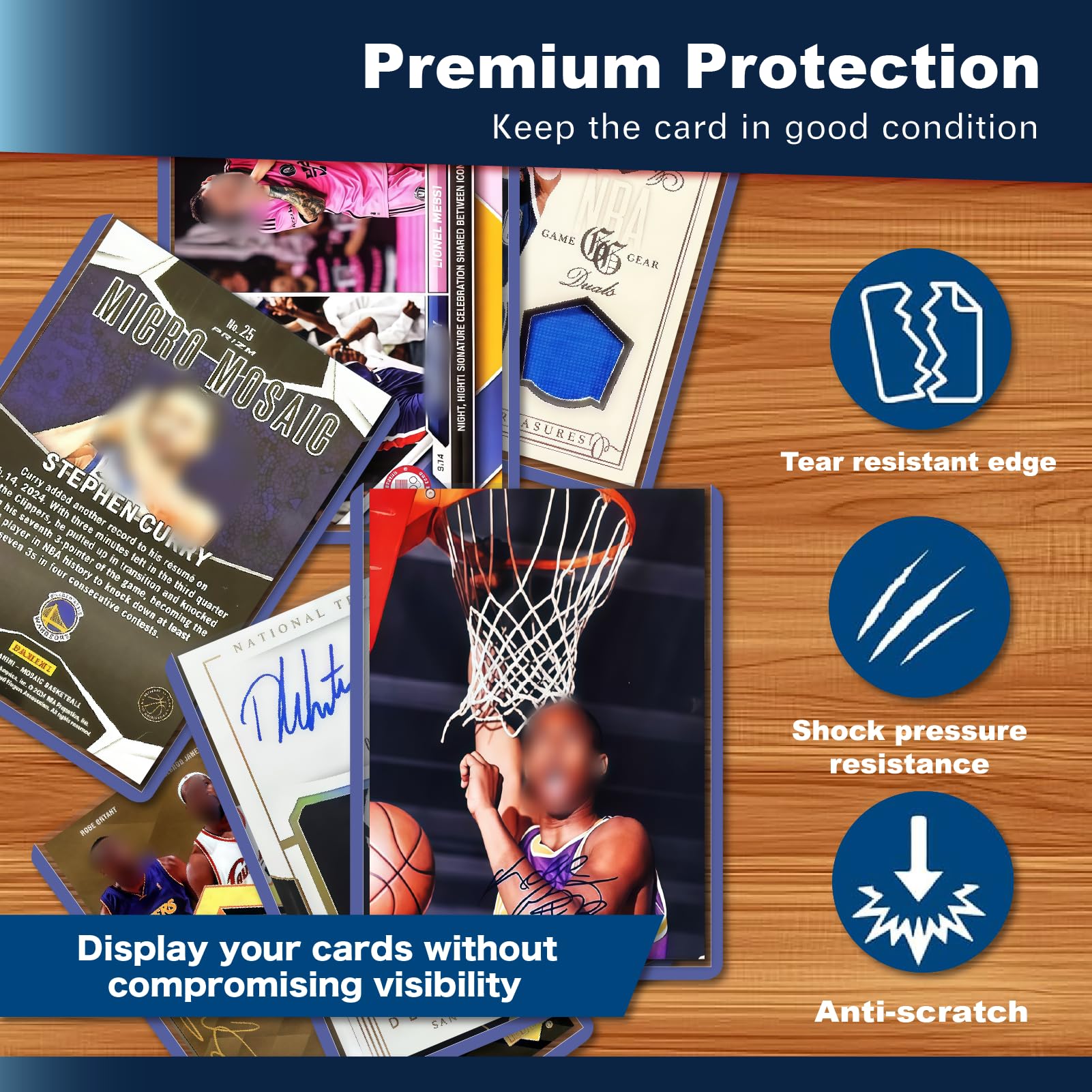 Nixitlo 200 hard card sleeve guards trading cards during handling