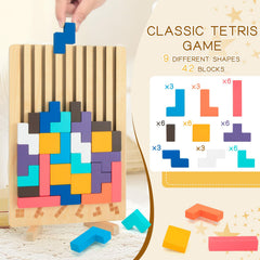 Niyopdg colorful wooden blocks with smooth edges for safe tactile exploration.