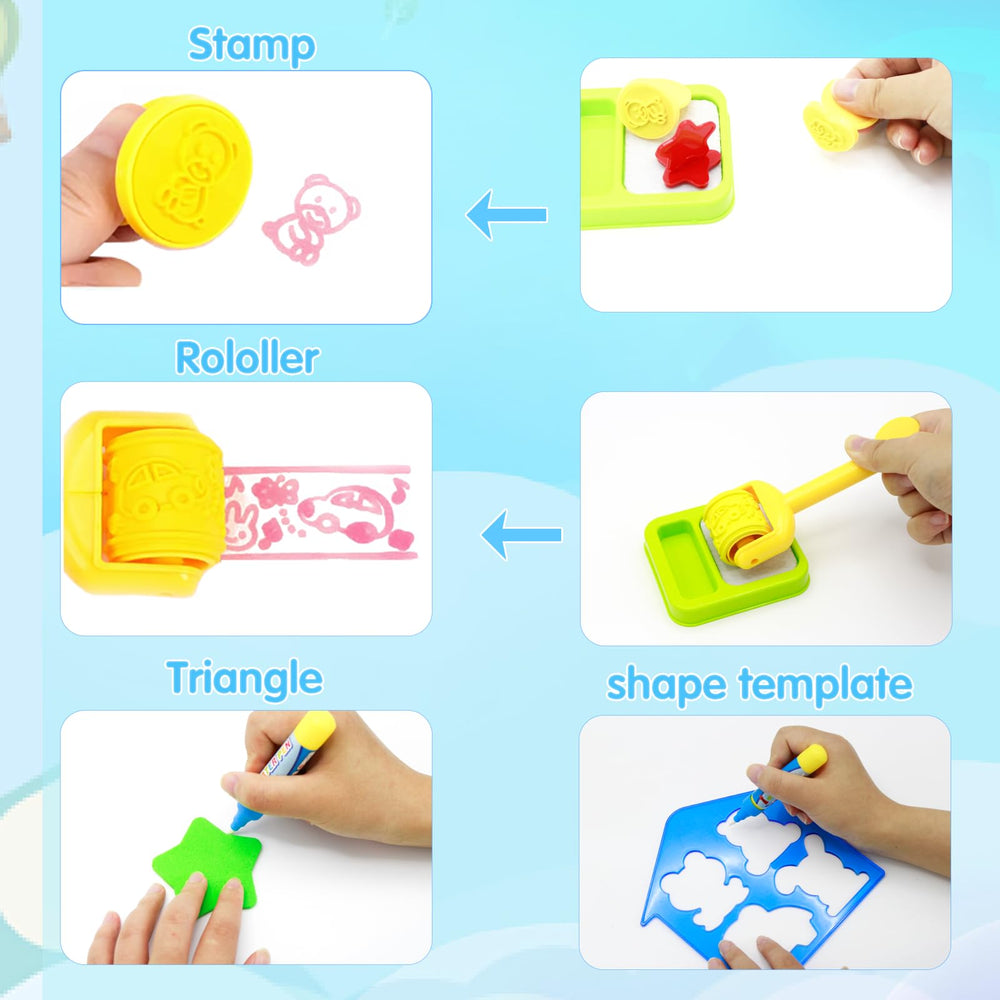 Niyopdg water doodle mat colors appear and fade with water