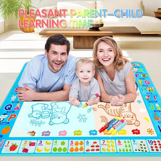 Niyopdg water doodle mat shows water drawing in action for colorful creativity