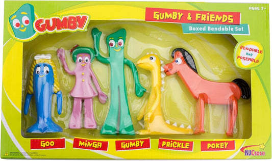 NJ Croce Gumby and friends boxed set displayed for nostalgic play