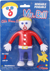 NJ Croce Mr. Bill bendable figure action pose shows flexible limbs for storytelling.