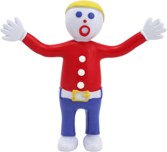 NJ Croce Mr. Bill bendable figure front view for imaginative play and retro display.