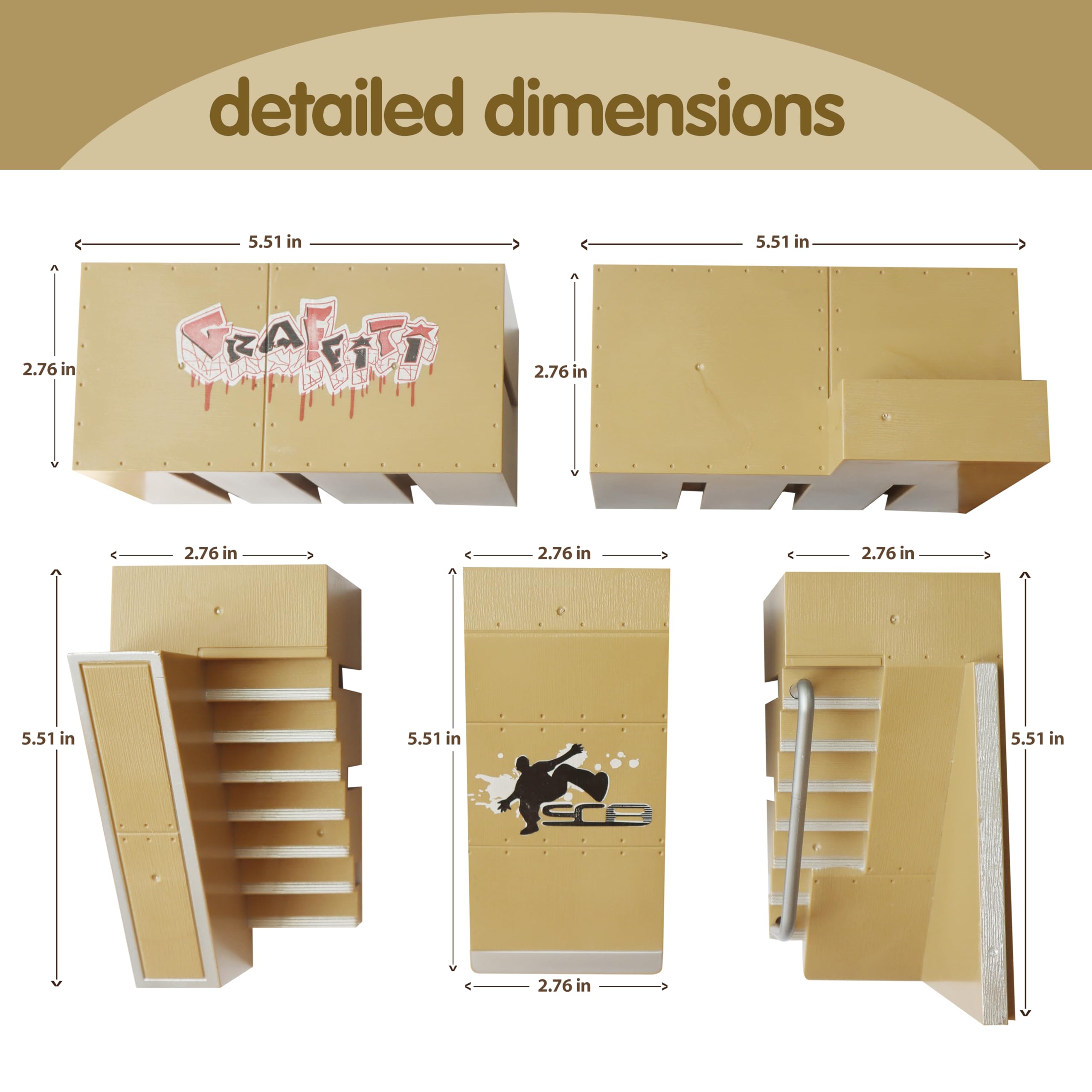 NJYW ramp modules including stairs and rails for versatile setups.