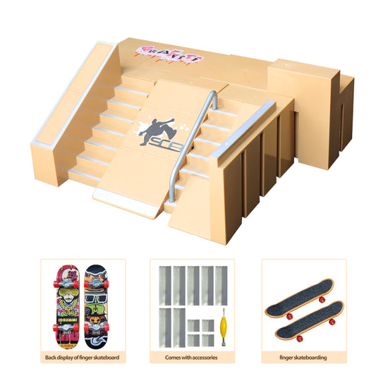 NJYW two mini finger skateboards ready for action-packed sessions.