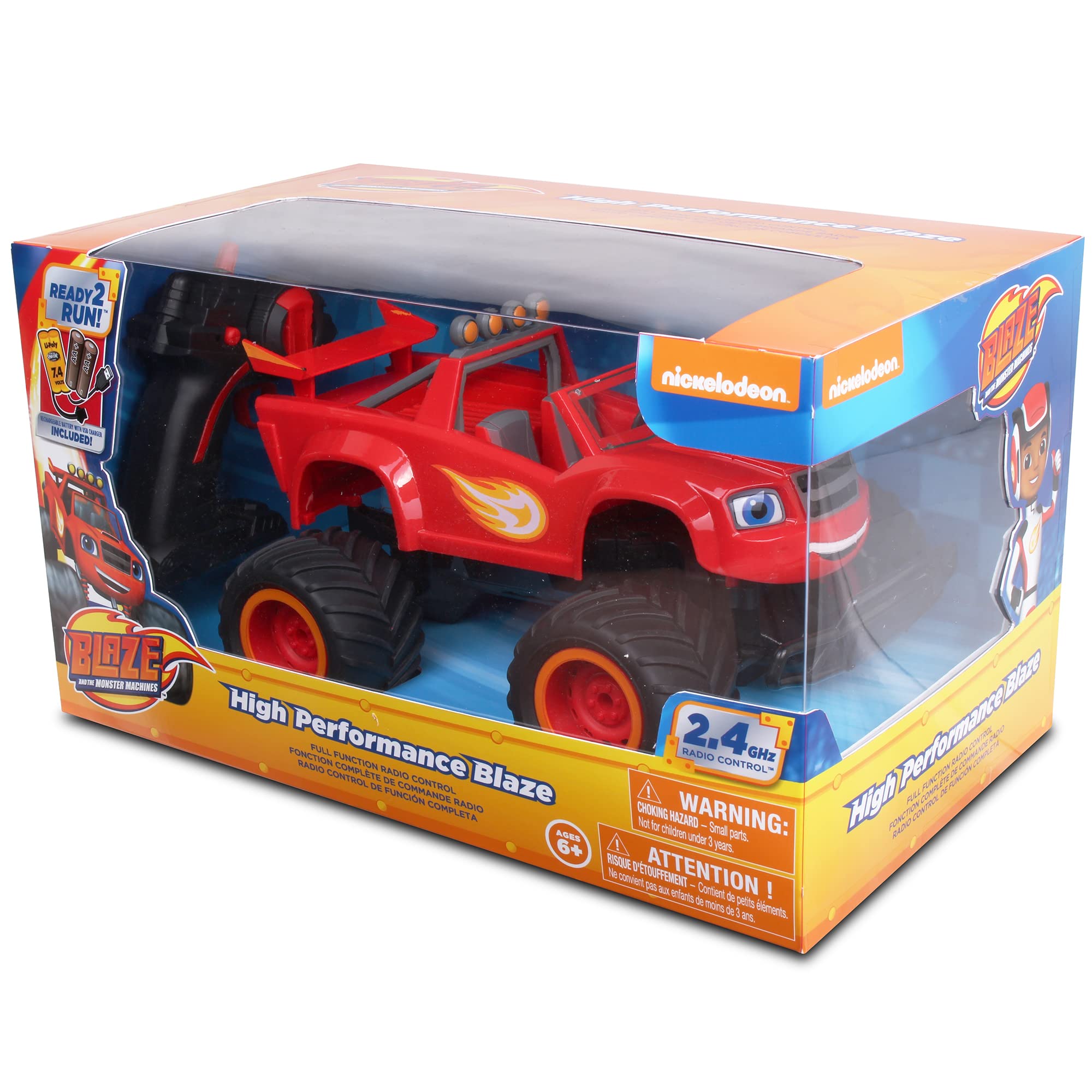 NKOK Blaze 2.4 GHz RC tech enabling up to 16-car multi-player racing.