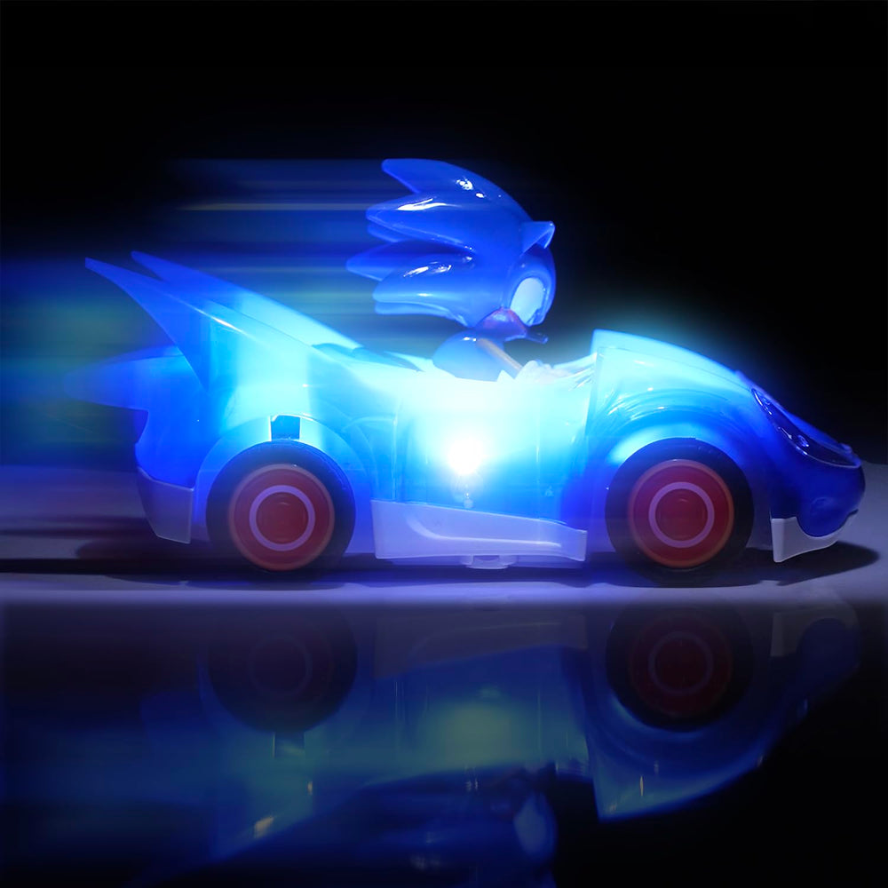 NKOK Sonic Glow Racer glow mode close-up for extended play sessions.