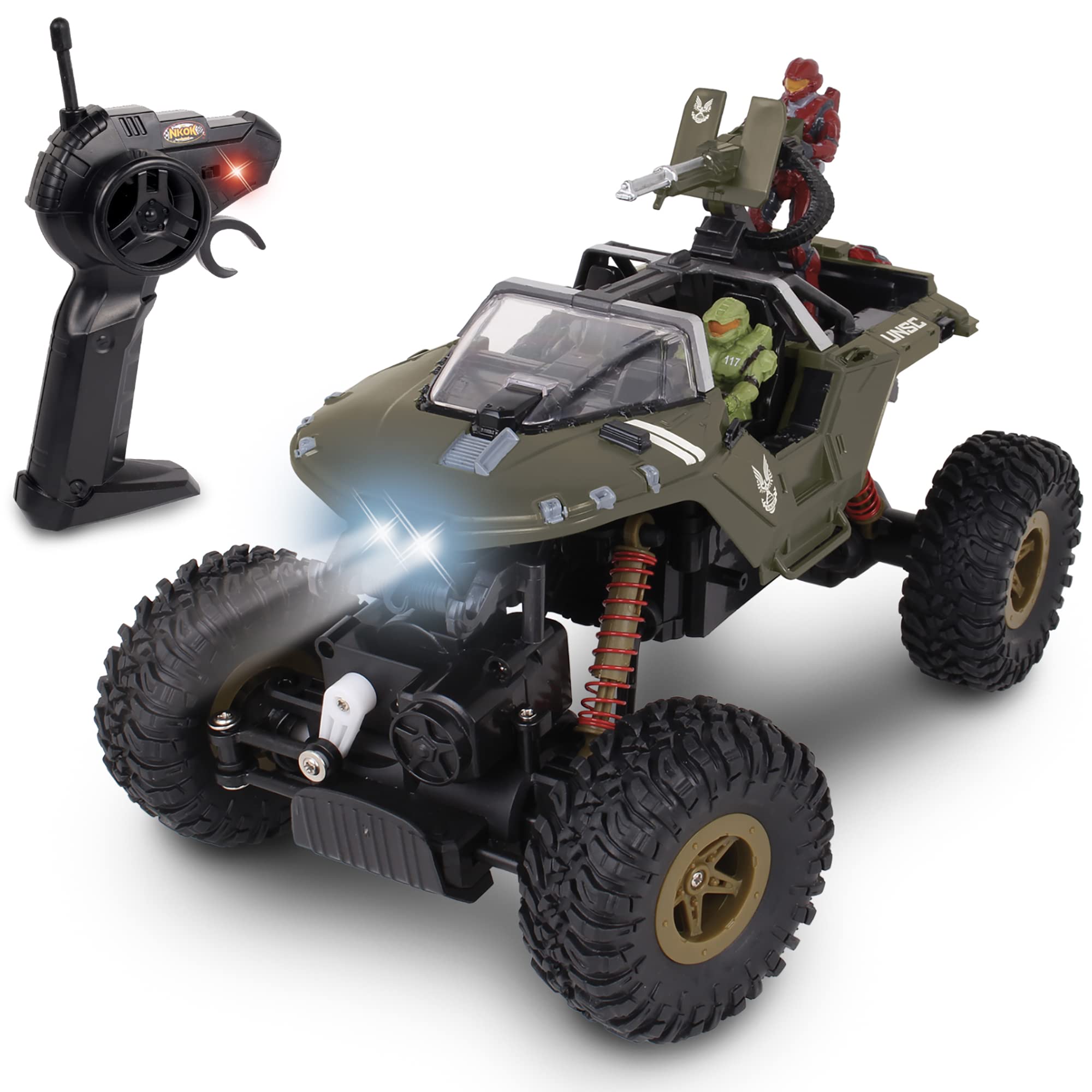 NKOK Halo Rock Hog tires in action demonstrate strong grip on rocky terrains.