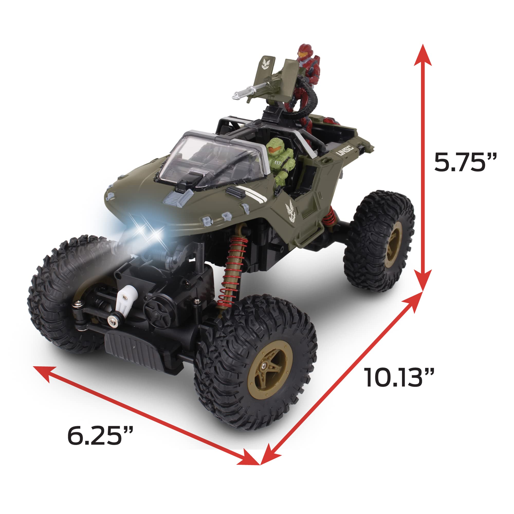 NKOK Halo Rock Hog turret rotation allows dynamic aiming during play.