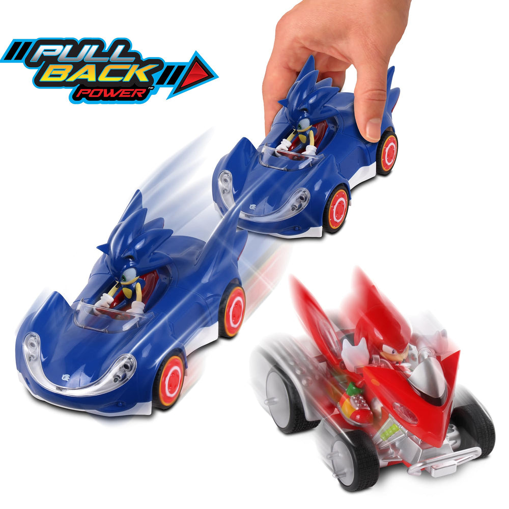 Official NKOK Sonic collection badge featuring licensed characters.
