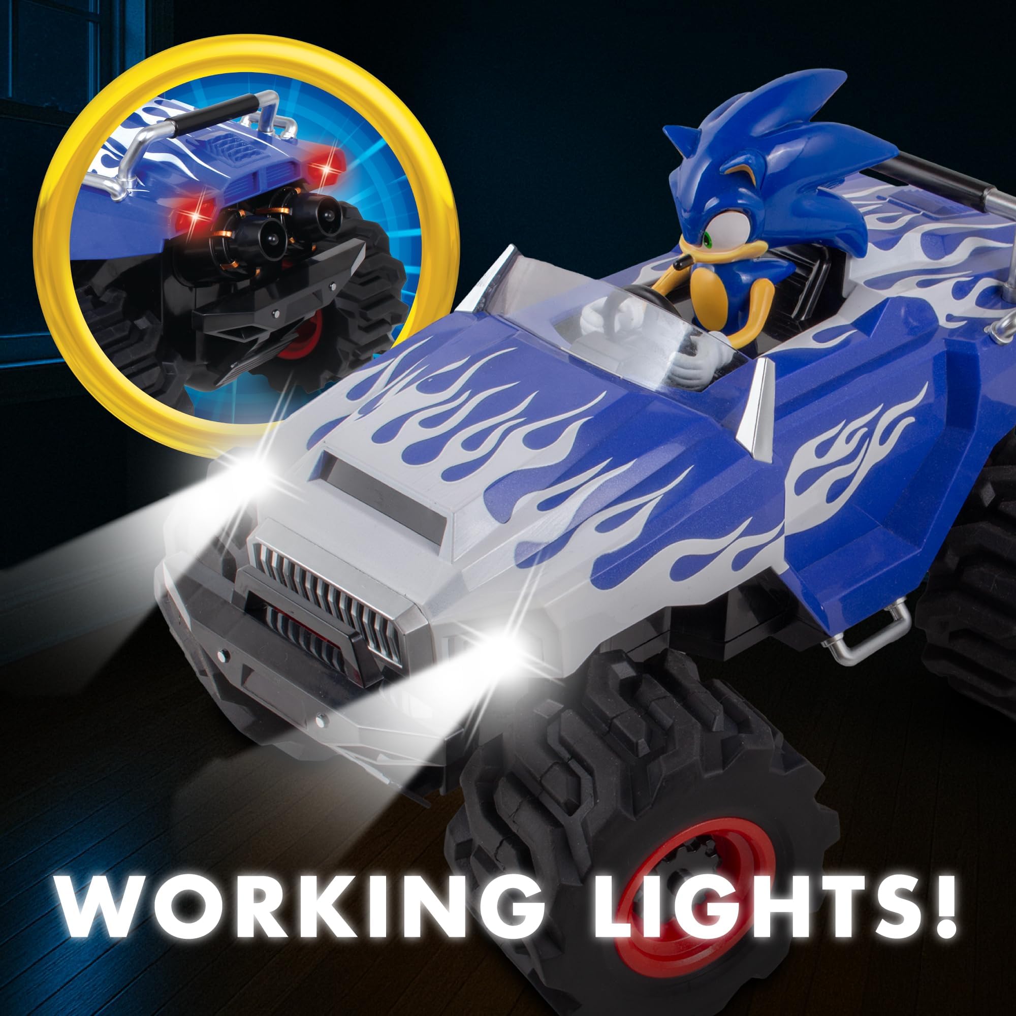 NKOK Sonic CrossWorlds Monster Truck remote controller for precise control.