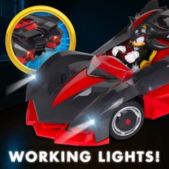 NKOK Shadow The Hedgehog RC car in action shows fast traction.
