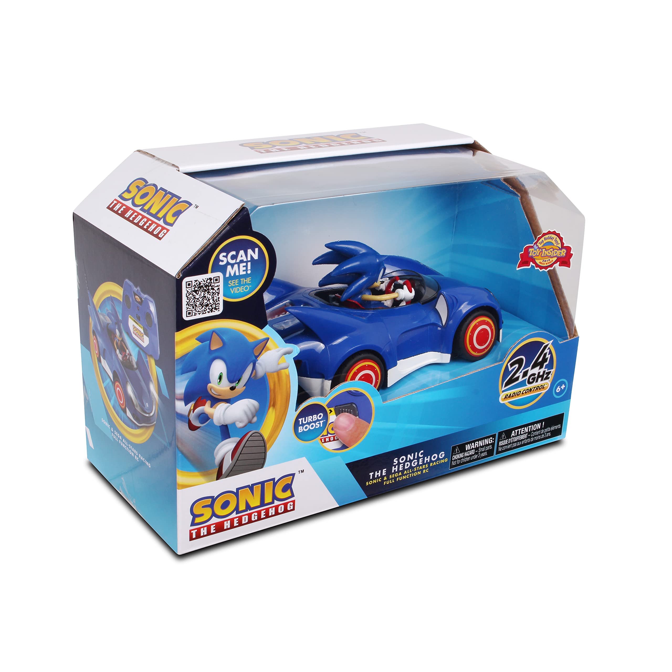 NKOK Sonic All-Stars RC car packaging highlights award-winning design