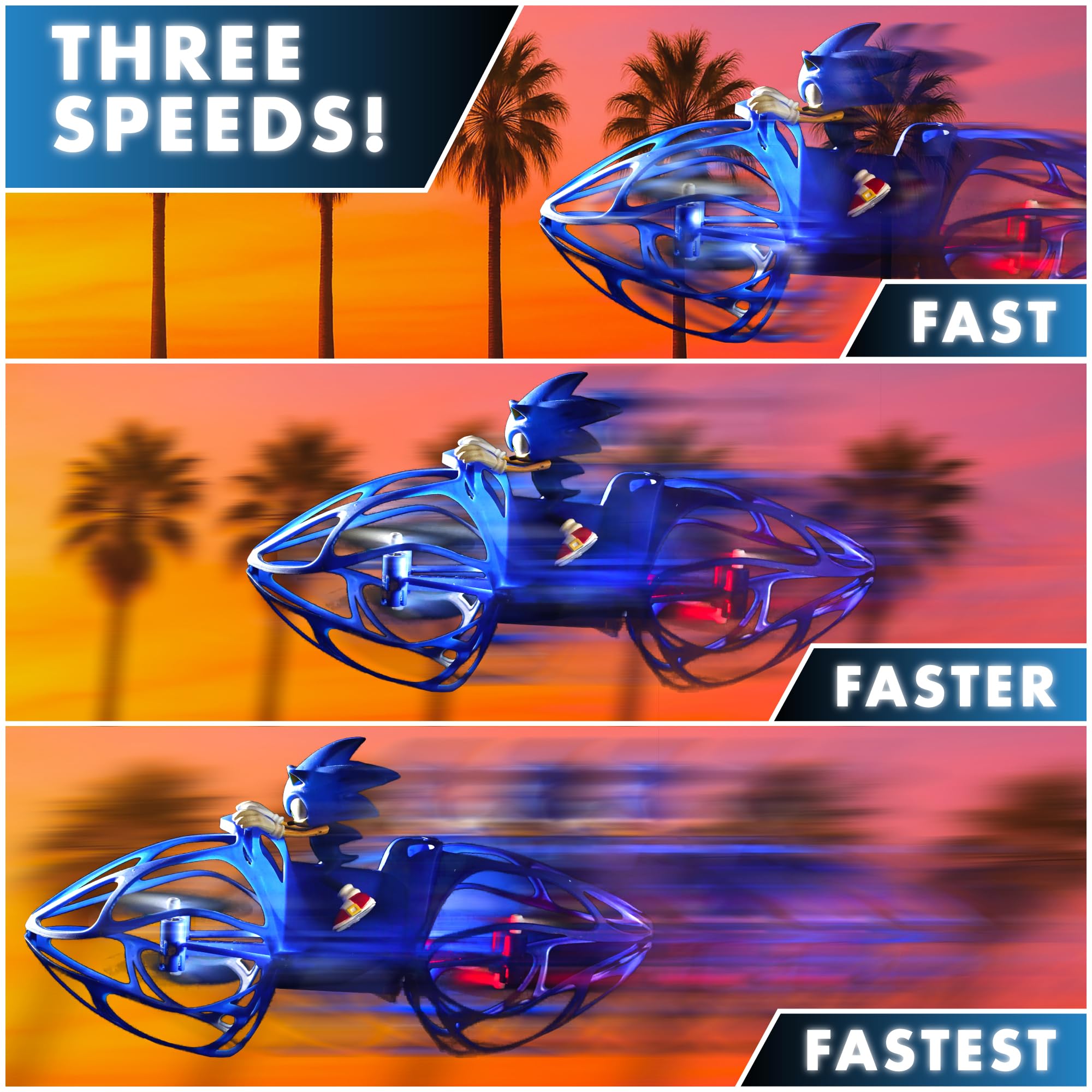 NKOK Sonic HoverBike auto takeoff and gentle landing in action.