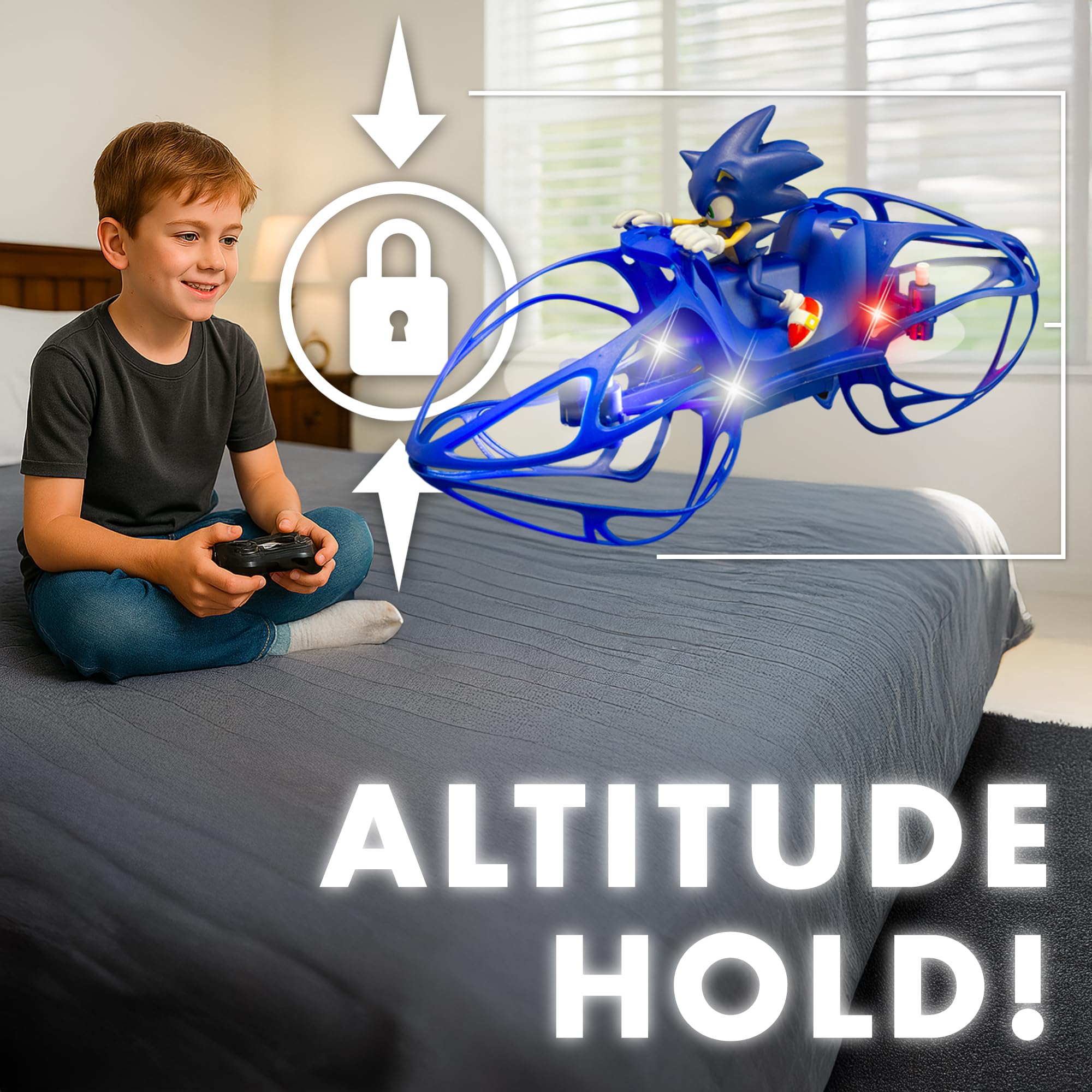NKOK Sonic HoverBike 2.4GHz remote with long-range control.