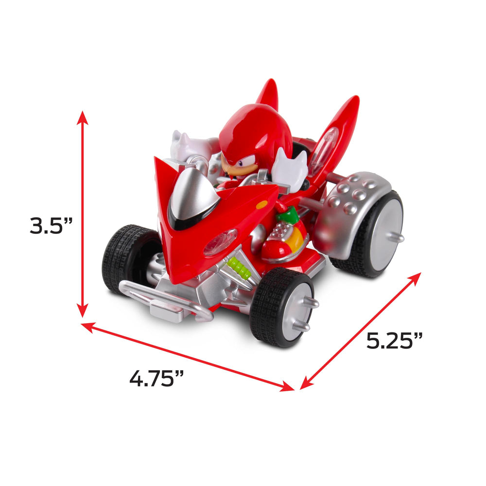 NKOK three-pack display featuring Sonic, Knuckles, and Silver ready to race.