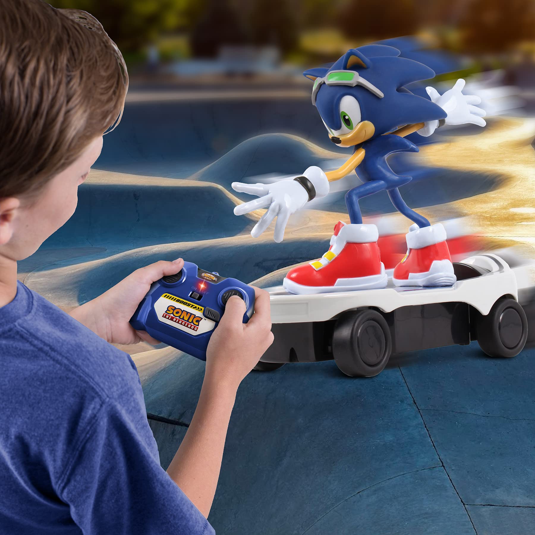 NKOK Turbo Boost button adds dramatic speed boost for fast moves.