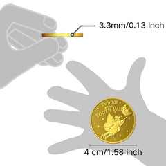 NLR FUN Tooth Fairy Coins 4 cm diameter for easy handling