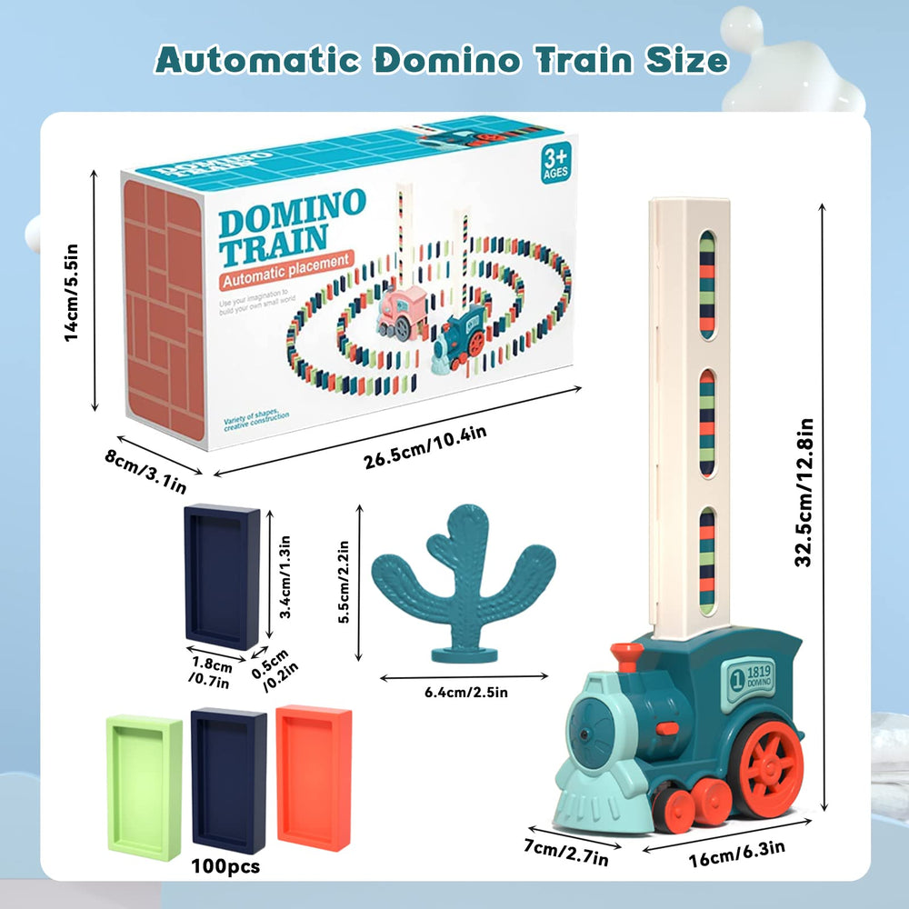 Noaideoi domino train steering accessory supports turn-taking and control during play.