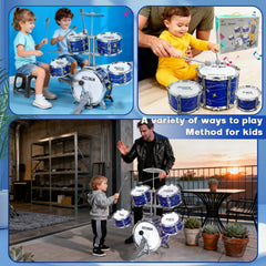 Noaideoi Kids Drum Set cymbal for crisp accents during mini concerts