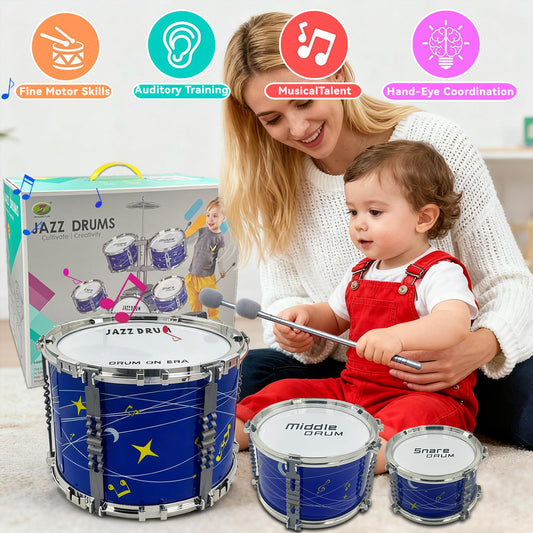 Noaideoi Kids Drum Set middle drums for coordinated rhythm practice