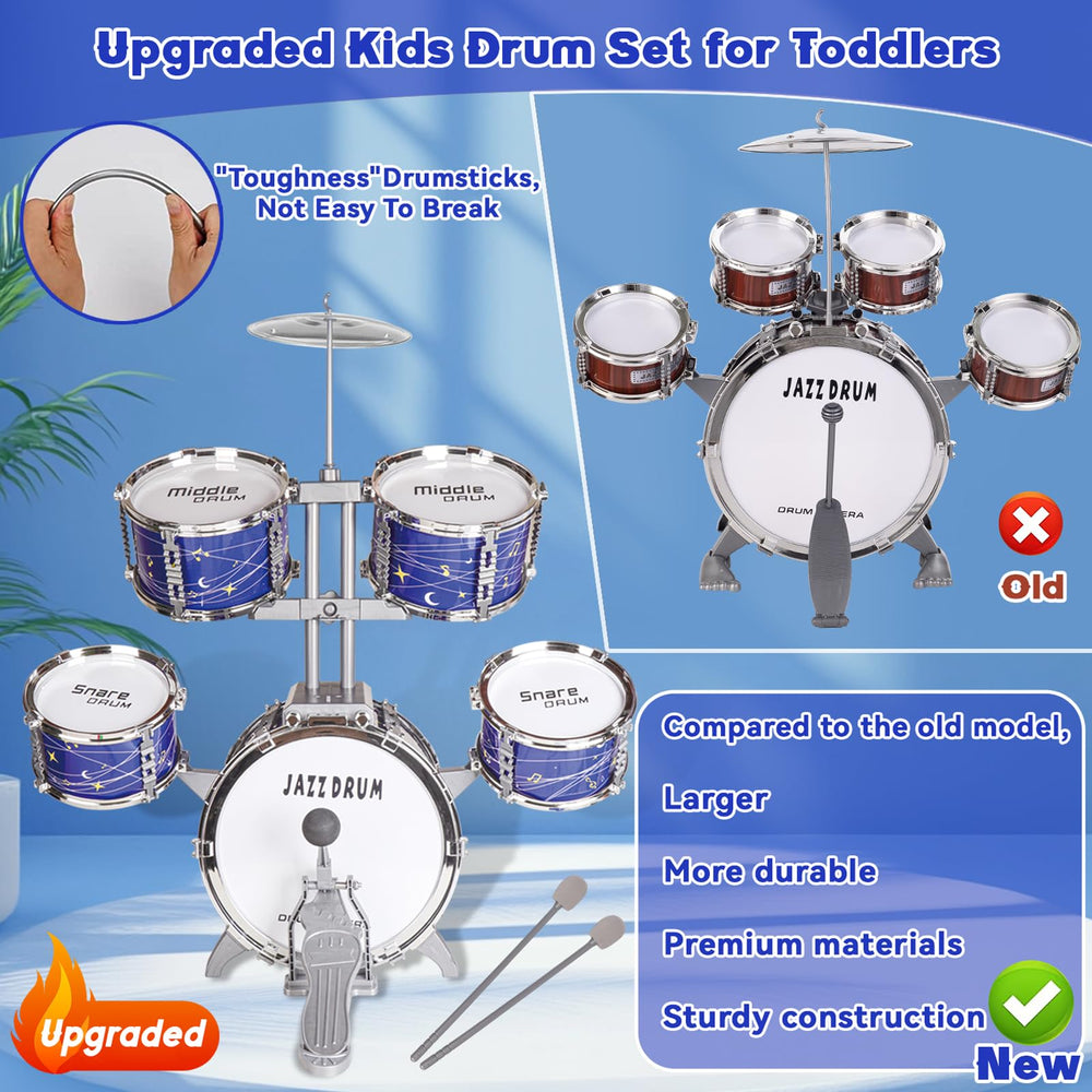 Noaideoi Kids Drum Set snare drums for lively beats and group play