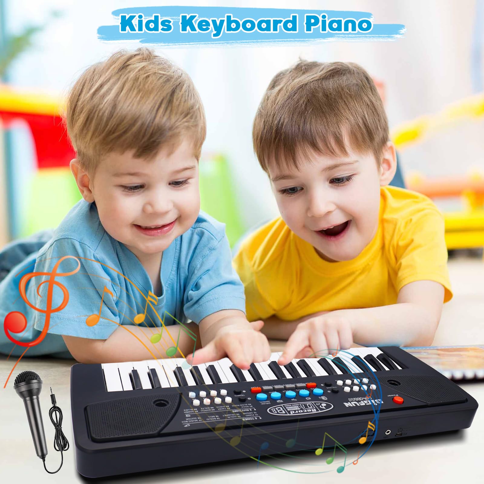Noaideoi keyboard displaying demo styles to learn melodies.