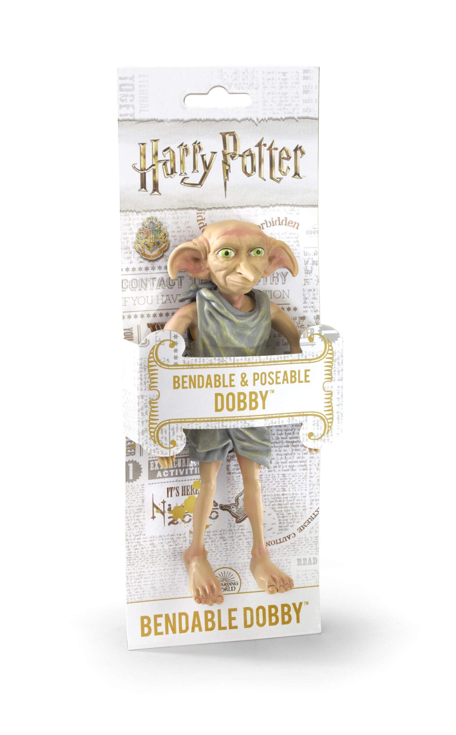 The Noble Collection Dobby bendable figure for dynamic display poses.