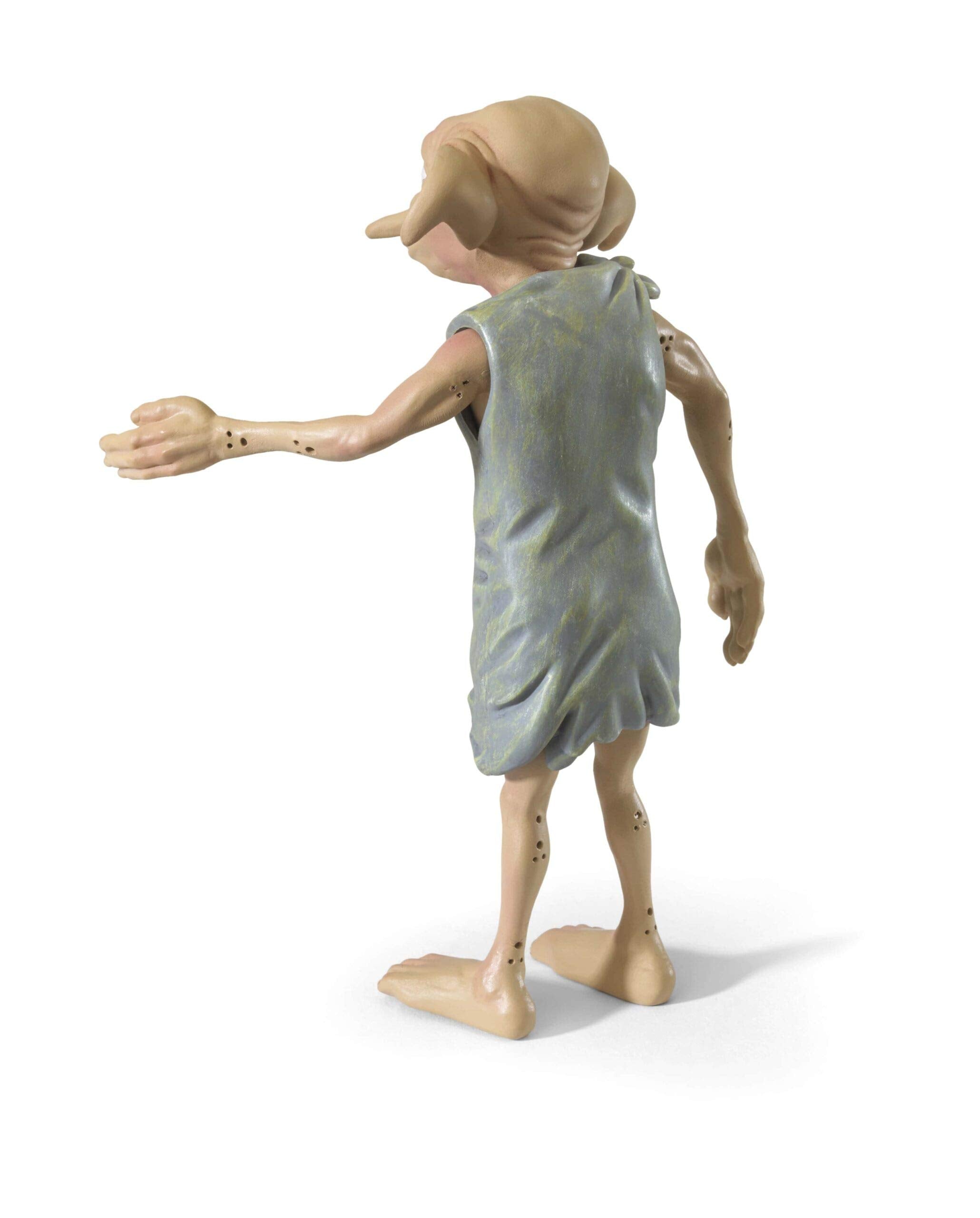 The Noble Collection Dobby display-ready poseable figure fits collectors' shelves.