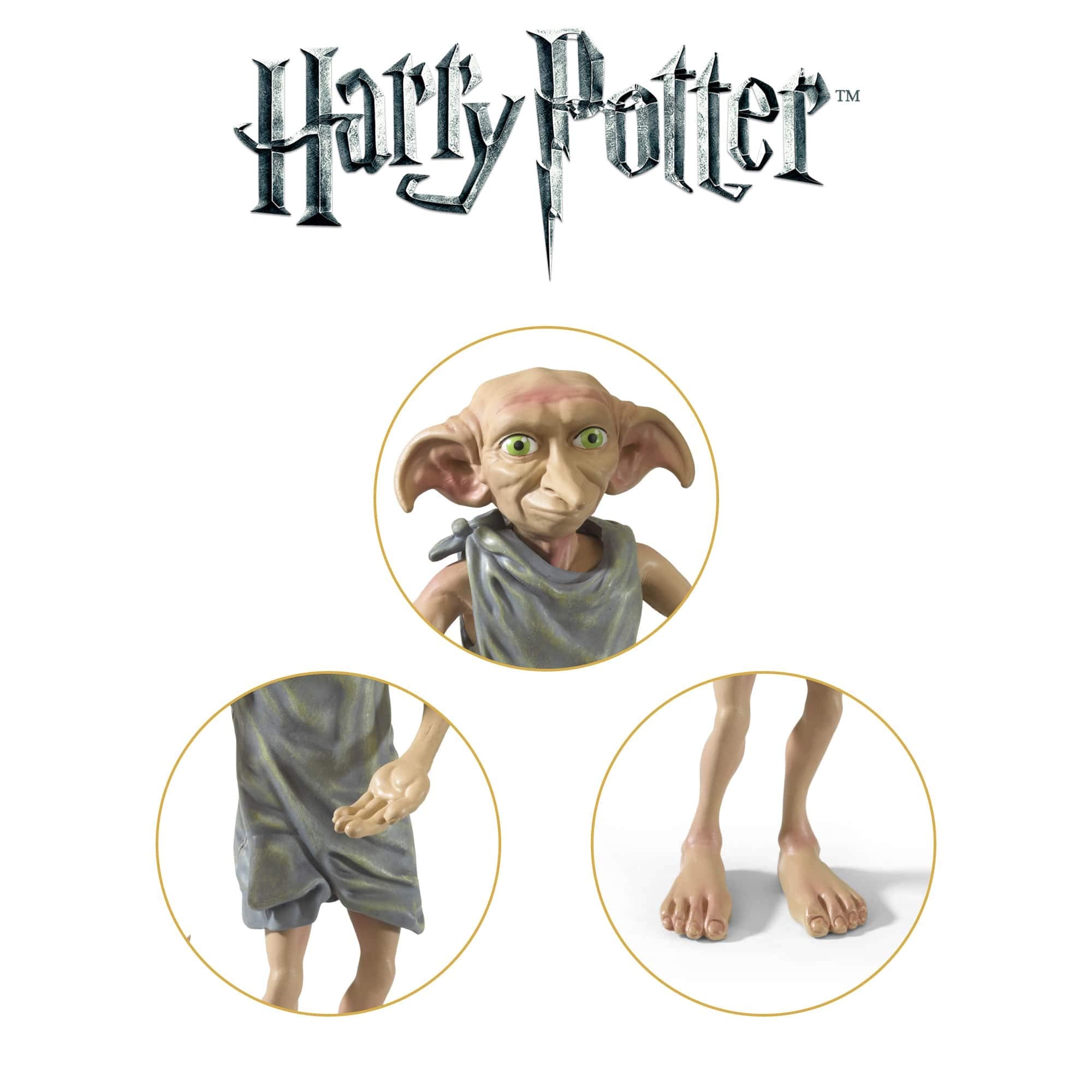 The Noble Collection Dobby robe-texture detail adds realism.