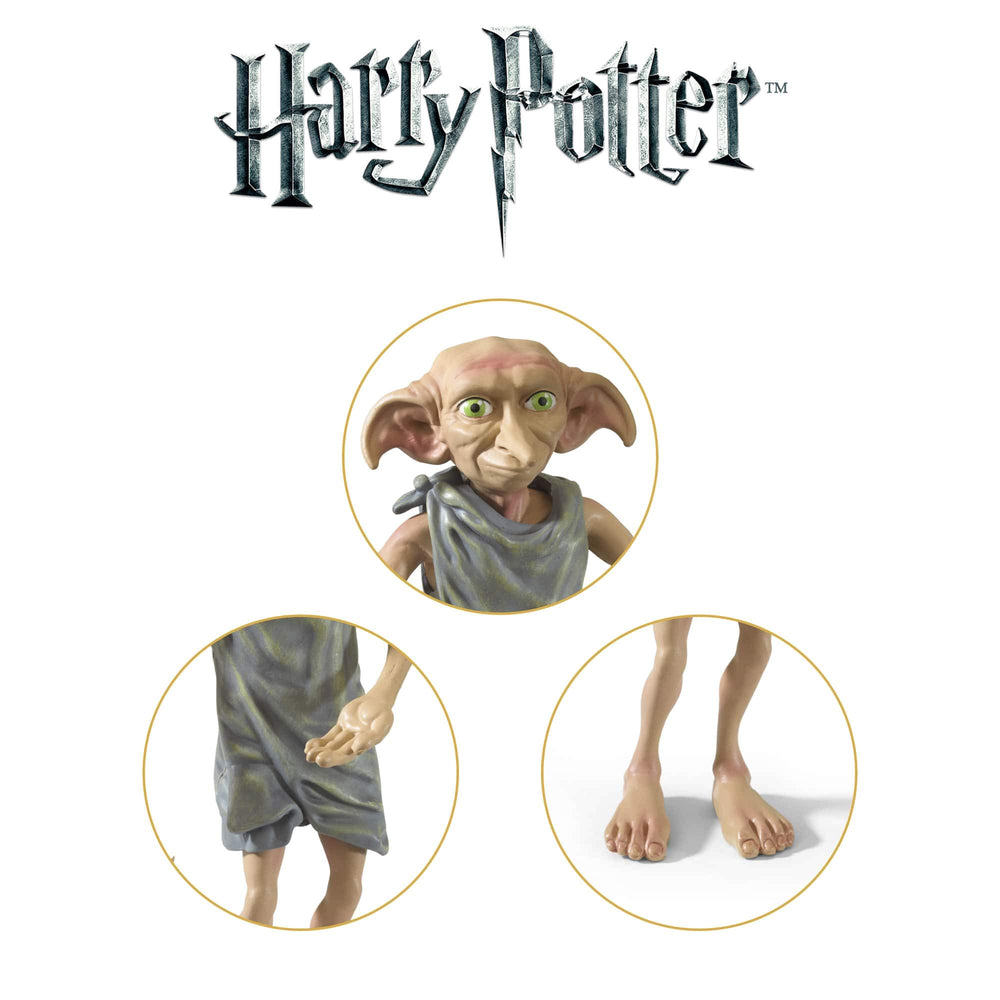 The Noble Collection Dobby robe-texture detail adds realism.